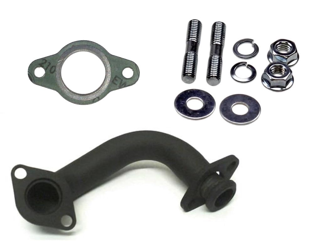 Auspuff Krümmer Tuning Set offen inkl. Dichtung passend für Piaggio Zip Fly Storm TPH NRG MC2 Quartz 50 2T – Entdrosselung für Sito Plus & Original-Anlage von Streetparts24