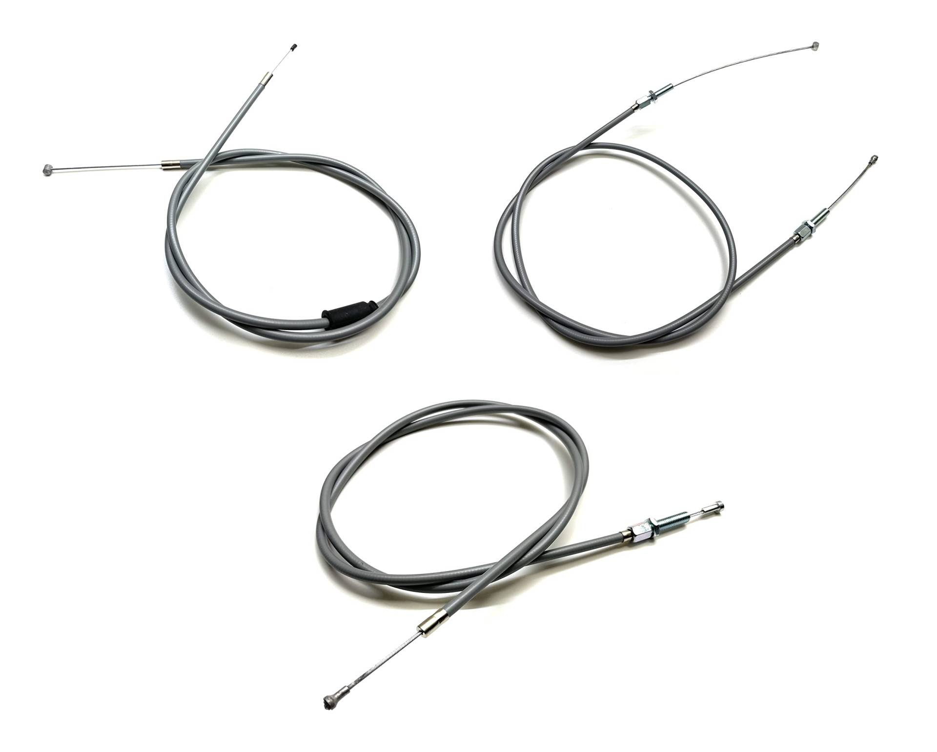 Bowdenzug Set Grau 3-teilig Schaltzug Kupplungszug Gaszug passend für Hercules Prima 4, 5, S, SL, 4S, 5S, 5SL, 2-Gang Motor – Ersatzteil für Mofas & Mopeds Bowdenzug Set Grau 3-teilig Schaltzug Kupplungszug Gaszug passend für Hercules Prima 4, 5, S, SL, 4S, 5S, 5SL, 2-Gang Motor – Ersatzteil für Mofas & Mopeds von Streetparts24