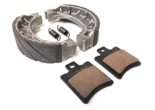 Bremsbeläge & Bremsbacken Set vorne + hinten passend für Yamaha, MBK, Aprilia – 1x Bremsklötze + 1x Bremsbacken von Streetparts24