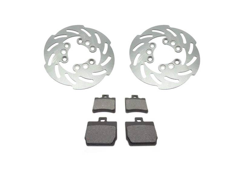 Wave Bremsbeläge & Bremsscheibe Set vorne + hinten passend für Yamaha Aerox, MBK Nitro – Sport-Bremssatz von Streetparts24