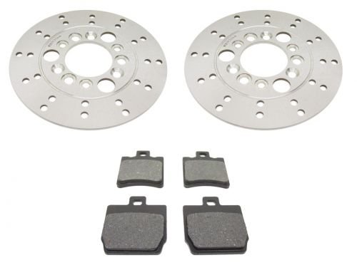 Bremsbeläge & Bremsscheibe Set Vorne + Hinten | Passend für Yamaha Aerox & MBK Nitro | Hochwertige Ersatzteile von Streetparts24
