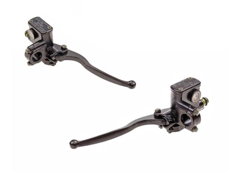 Bremspumpe Bremszylinder Set Links Rechts D=12,75mm passend für Roller, Motorrad, Quad – Hochwertige Bremskomponenten in Schwarz von Streetparts24