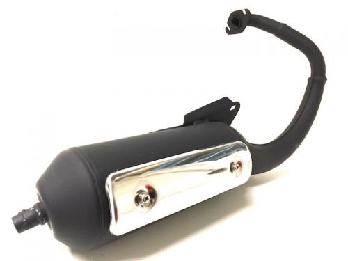 Auspuff offen Ersatz Auspuffanlage Schalldämpfer passend für Peugeot Buxy, Elystar, Gipsy, Speedfight 1/2, Vivacity 50 – stehender Zylinder (ohne ABE) von Streetparts24
