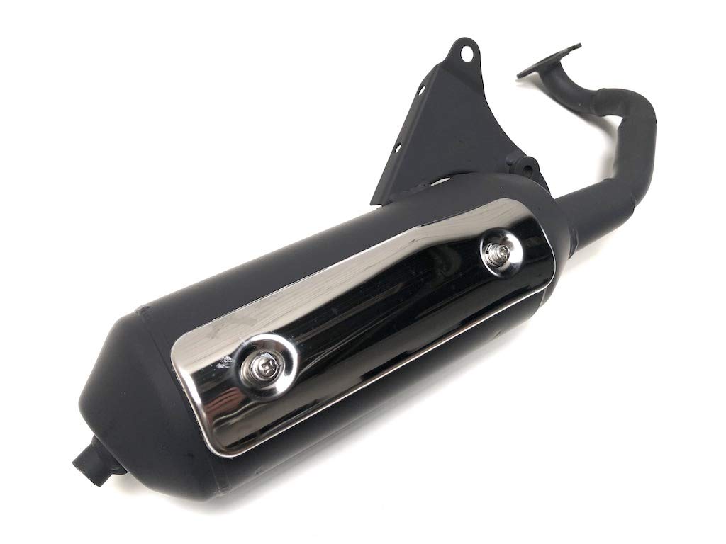 Auspuff offen passend für CPI Popcorn 50 (bis Bj. 2003, Euro 1-Motor) – Ersatz Auspuffanlage für Minarelli liegend 50ccm 2-Takt (ohne ABE) von Streetparts24