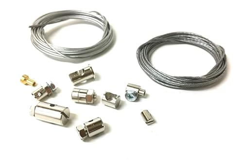 Gaszug Bowdenzug Nippel Reparatur Set passend für Simson S50 S51 S70 S80, Schwalbe KR51, Star, Duo – Universelles Seilzug Reparatur Kit für Mofa & Moped – inkl. 2 Züge & 9 Schraubnippel von Streetparts24