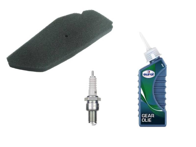 Inspektionsset Luftfilter Zündkerze Getriebeöl – passend für Piaggio Sfera 50 NSL – Servicepaket für Wartung & Pflege von Streetparts24