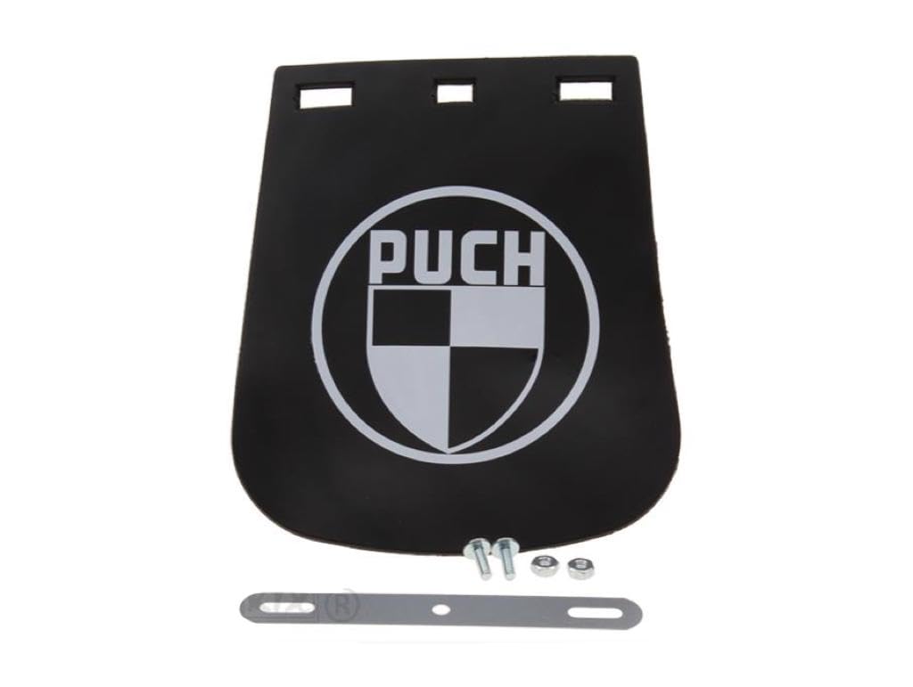 Kunststoff Schmutzfänger mit Logo + Montagematerial Spritzschutz passend für Puch Mofa Moped Mokick Spritzschutz Schutzblech Schmutzlappen Kunststoff Schmutzfänger mit Logo + Montagematerial Spritzschutz passend für Puch Mofa Moped Mokick Spritzschutz Schutzblech Schmutzlappen von Streetparts24