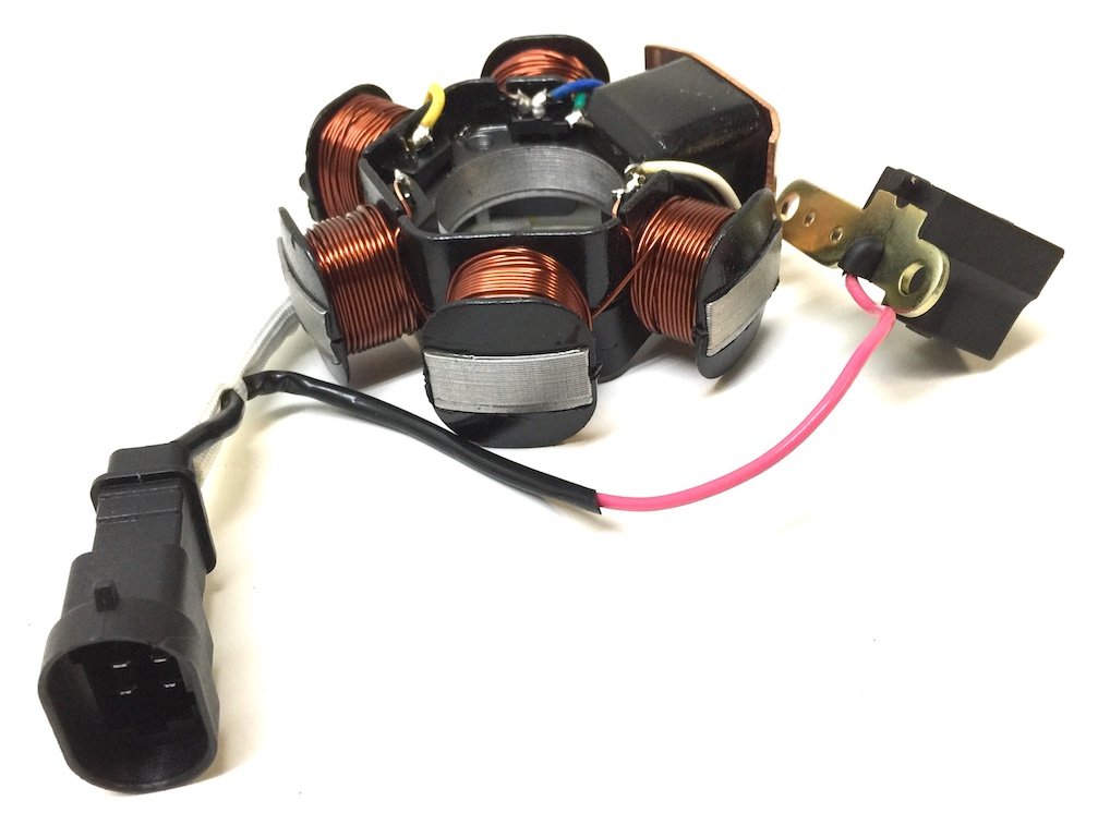 Lichtmaschine Zündung Stator 6-polig passend für Aprilia SR 50, Derbi Atlantis GP1, Gilera DNA Ice Runner, Italjet Jet-Set Torpedo, Piaggio Fly Liberty NRG Power, Vespa S LX LXV 50 2T Lichtmaschine Zündung Stator 6-polig passend für Aprilia SR 50, Derbi Atlantis GP1, Gilera DNA Ice Runner, Italjet Jet-Set Torpedo, Piaggio Fly Liberty NRG Power, Vespa S LX LXV 50 2T von Streetparts24