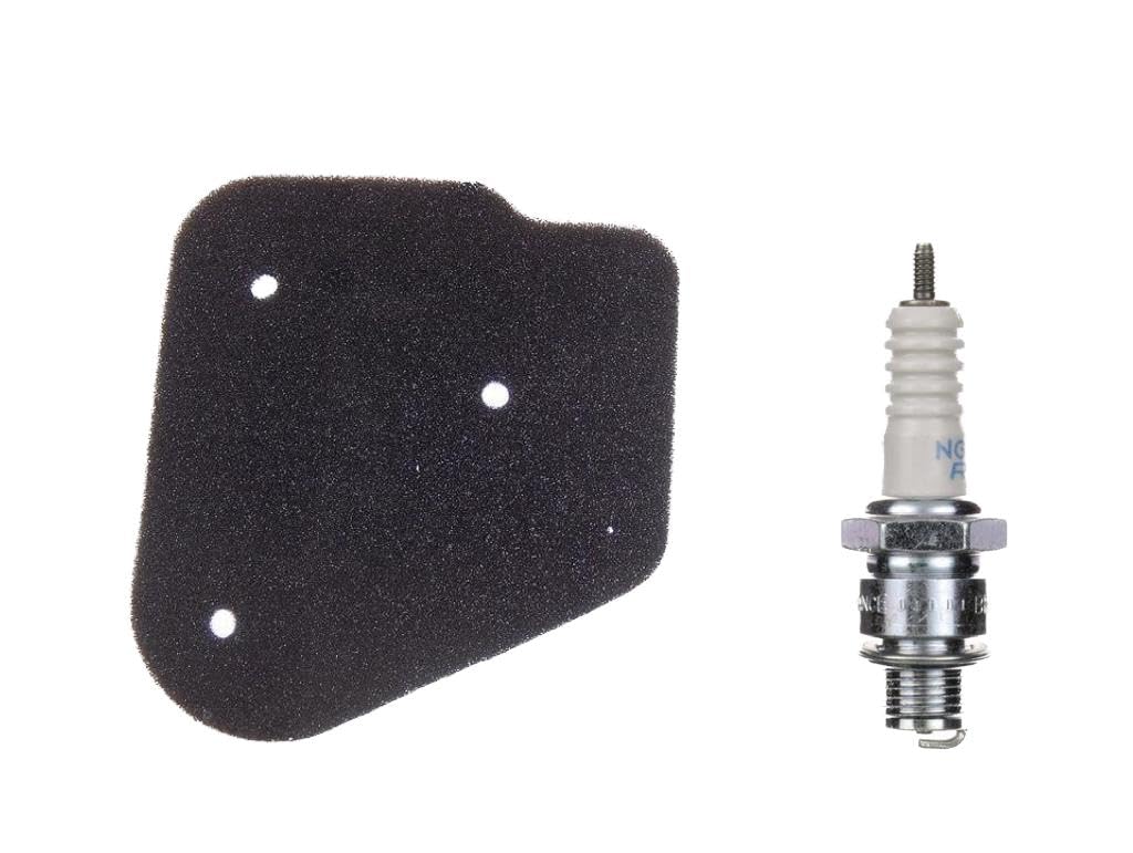 Luftfilter + Zündkerze BR8HS Set passend für Yamaha Aerox, Jog RR, Neos, MBK Nitro, Aprilia SR 50, Beta Ark, Italjet Dragster, Malaguti F12 Phantom uvm. – für Minarelli 50ccm 2-Takt Motor Luftfilter + Zündkerze BR8HS Set passend für Yamaha Aerox, Jog RR, Neos, MBK Nitro, Aprilia SR 50, Beta Ark, Italjet Dragster, Malaguti F12 Phantom uvm. – für Minarelli 50ccm 2-Takt Motor von Streetparts24