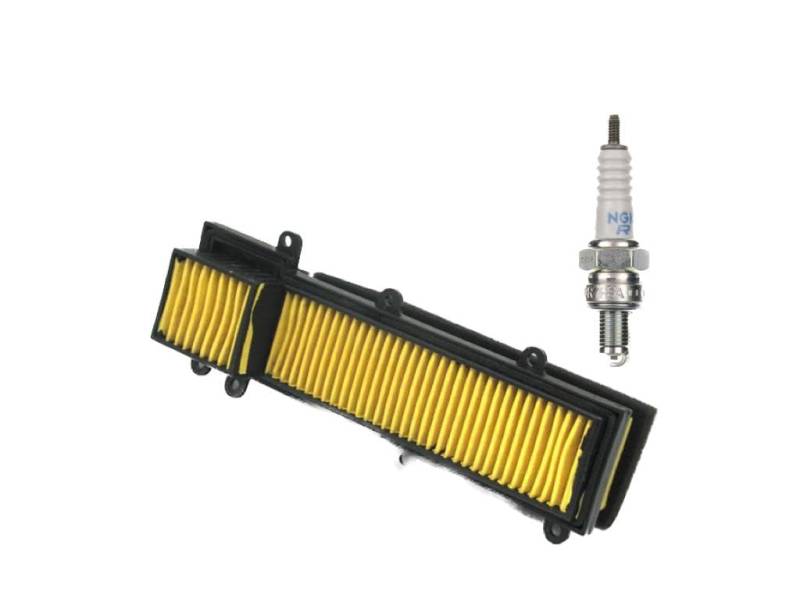 Luftfilter + Zündkerze Set Wartungskit Servicekit passend für PGO Bugxter Bugrider Buggy – mit Zündkerze CR7HSA von Streetparts24