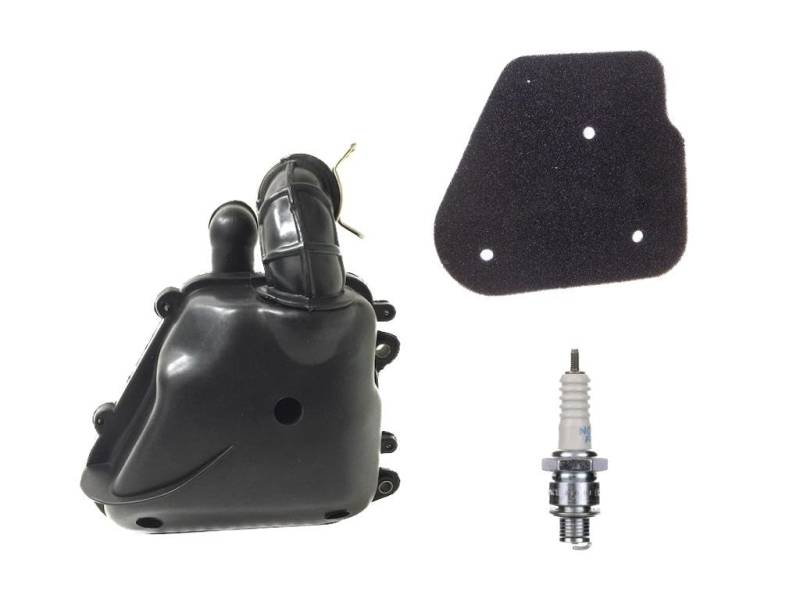 Luftfilterkasten Set passend für Yamaha Aerox, MBK Nitro 50 – Luftfilter + Zündkerze BR8HS für verbesserte Leistung und Motorwartung von Streetparts24