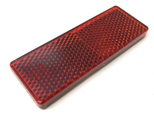 Reflektor Katzenauge Seitenstrahler 85.5x31.5mm Rot Selbstklebend E-Geprüft von Streetparts24