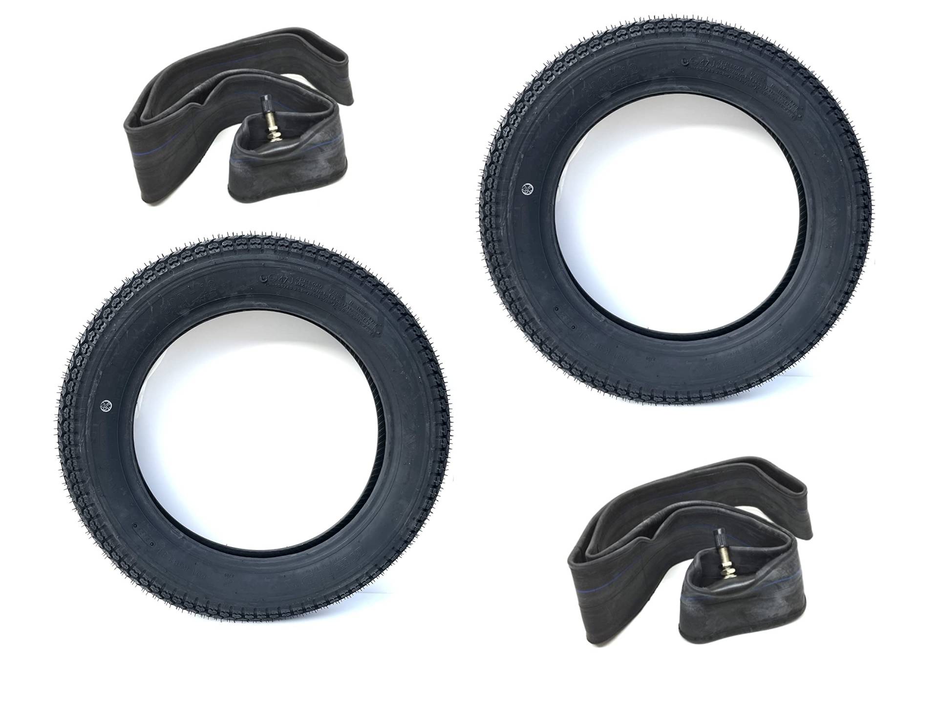 Reifen + Schlauch Set (3,00 x 12) 3.00-12 47J passend für Simson Roller SR50, SR80 von Streetparts24