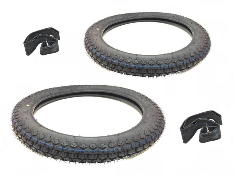 Reifen Schlauch Set 2,75x17 passend für Zündapp Hercules Kreidler Moped – Straßenreifen mit Schläuchen 2 3/4-17 (2.75-17, 80/90-17, 130/80-17, 140/80-17) von Streetparts24
