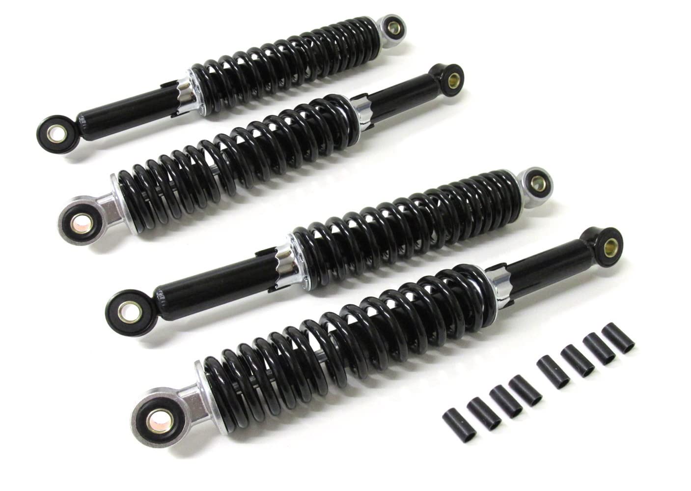 Simson Tieferlegung Set 4x Stoßdämpfer Schwarz 240mm + 260mm Schwalbe KR51 von Streetparts24