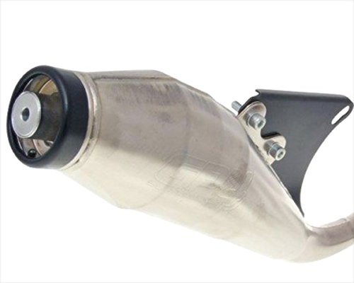 Sportauspuff GP4 mit E-Prüfzeichen passend für Peugeot Tweet, SYM Jet 4, Cello, Allo, Symphony 50 4T – edles Design, vernickelt, Racing Look von Streetparts24