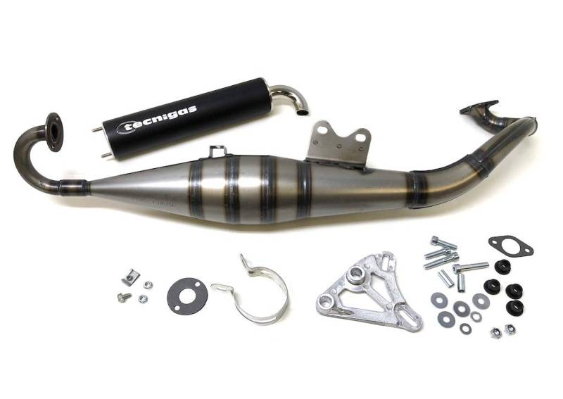 Sportauspuff RS-II passend für Yamaha Aerox, Neos, BWS & MBK Nitro, Ovetto, Booster 100ccm – Leistungsstarker Tuning Auspuff mit Venturi System, Optimierter Gasfluss, Minimale Geräuschentwicklung von Streetparts24
