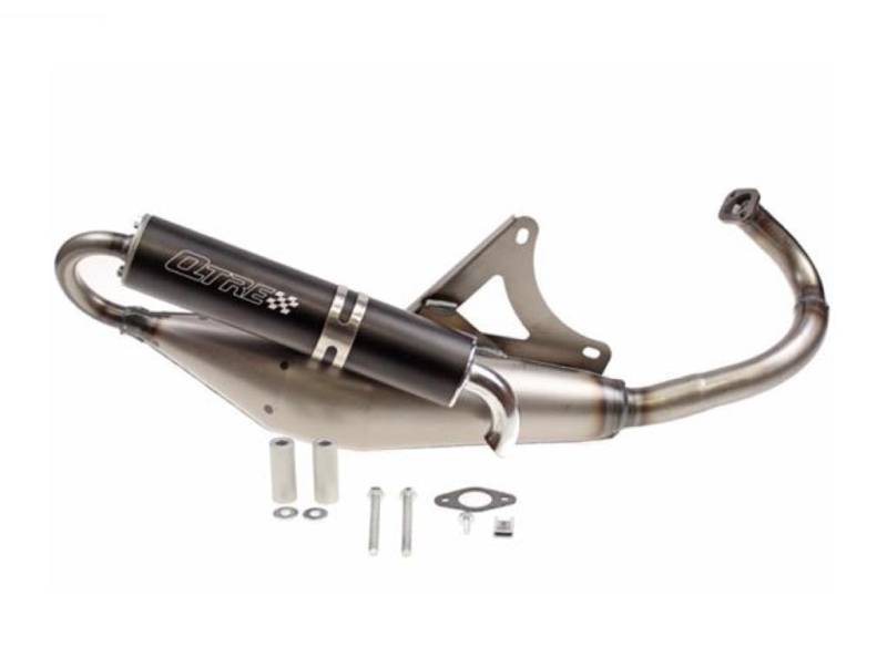 Q-TRE Sportauspuff E-geprüft passend für Aprilia SR50 R LC, Street, Funmaster, DiTech – 50ccm 2-Takt Roller mit Piaggio Motor – Auspuff mit E-Nummer von Streetparts24