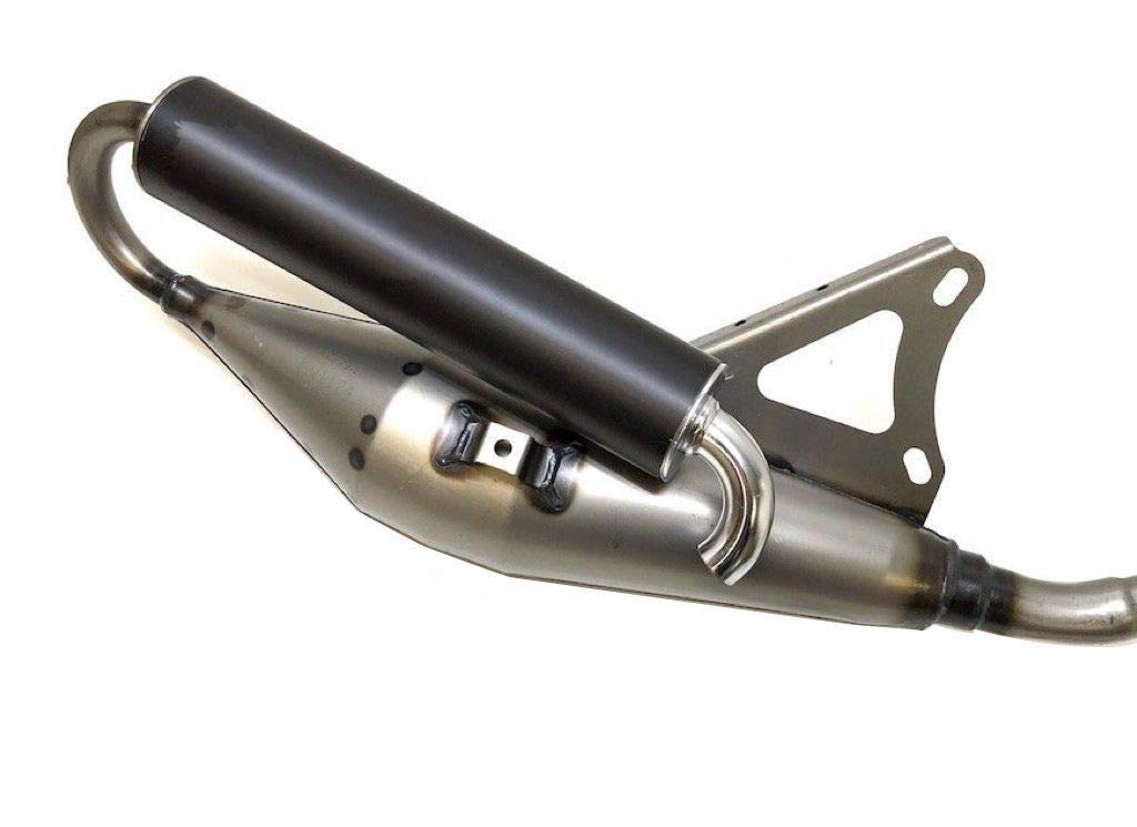 Sportauspuff Tuning Auspuff passend für PEUGEOT Speedfight 3 New Vivacity Ludix Jetforce TSDI C-Tech 50 2-Takt (mit E-Prüfzeichen) von Streetparts24
