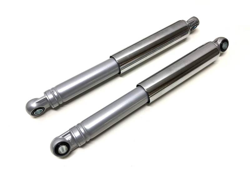 Stoßdämpfer Set 370mm 37cm Grau Chrom passend für Simson Kreidler Mofa Moped Mokick – Universal von Streetparts24