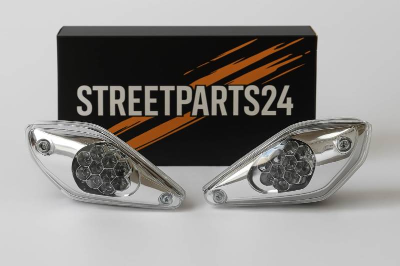 LED Blinker vorne Lexus Style E-geprüft passend für Yamaha Aerox, MBK Nitro 50 100 von Streetparts24