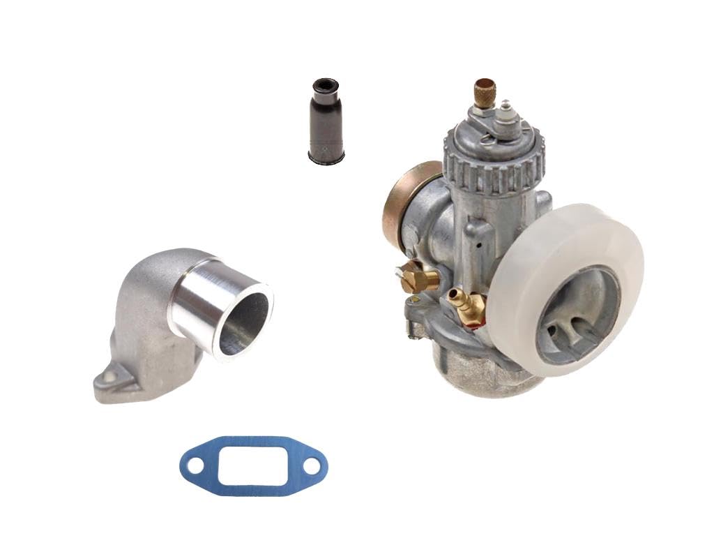 Tuning Set passend für Kreidler Florett RS RMC S – 20mm Vergaser Ansaugstutzen Dichtung, Tuning-Vergaser 1/20/50, Ansaugstutzen mit 23mm Durchgang, Hauptdüse 90er Tuning Set passend für Kreidler Florett RS RMC S – 20mm Vergaser Ansaugstutzen Dichtung, Tuning-Vergaser 1/20/50, Ansaugstutzen mit 23mm Durchgang, Hauptdüse 90er von Streetparts24