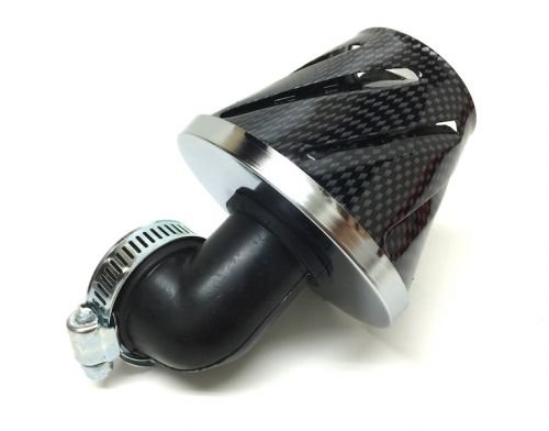 Tuning Sport Luftfilter 28mm - 35mm 90 Grad Carbon passend für Zündapp, Hercules, Kreidler – Hochwertiger Luftfilter von Streetparts24