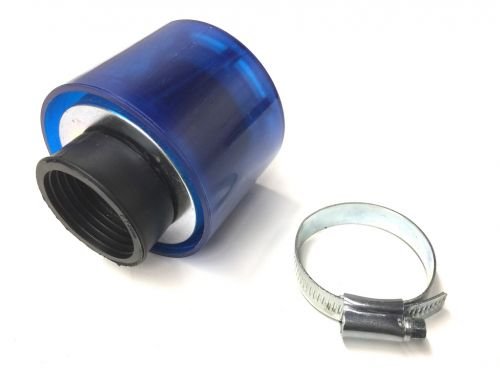 Tuning Sport Luftfilter Blau Rund 38mm für Roller/Scooter von Streetparts24