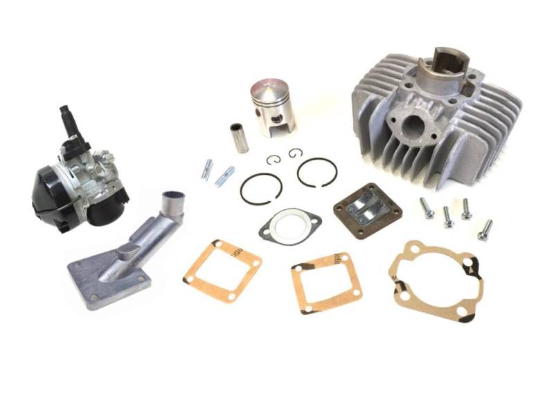 Tuning Zylinder 15mm Vergaser Ansaugstutzen Membranblock Dichtsatz Set passend für Tomos A3 A35 A38 Flexer Mofa Moped von Streetparts24
