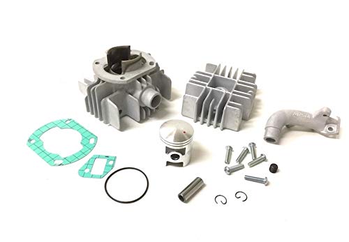 Tuning Zylinder & Kolben Satz 43,5mm (62,4ccm) – Passend für Hercules Prima, Sachs 504 & 505 Motoren - inkl. Zylinderkopf & Ansaugstutzen von Streetparts24