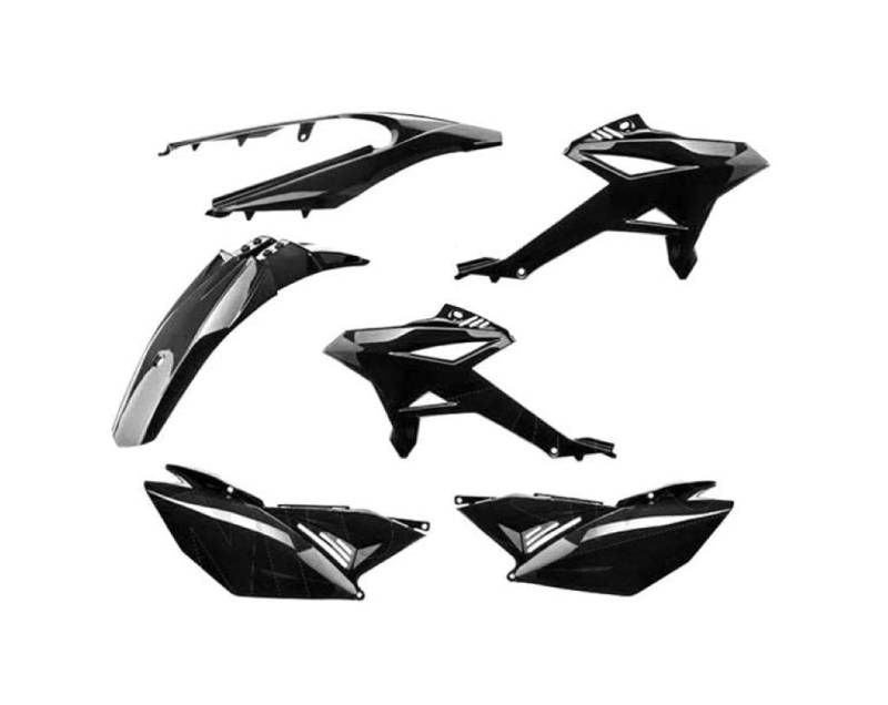 Verkleidung 6-teilig komplett Verkleidungsset Schwarz passend für Beta RR 50 (2011-2020) von Streetparts24