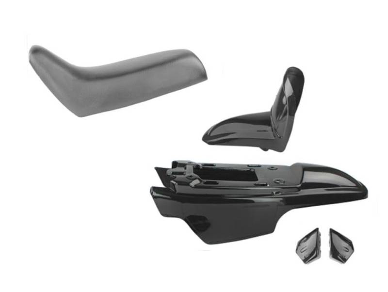 Verkleidungssatz Schwarz Sitzbank Verkleidung passend für Yamaha PW 50 PW50 – Kunststoffverkleidung Set – robust & passgenau – schützt Sitzbank & verleiht frischen Look von Streetparts24