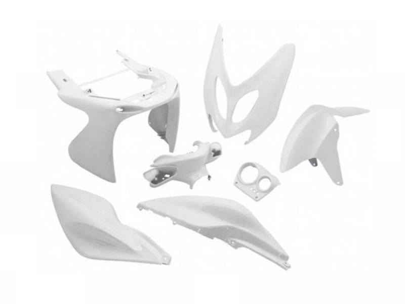 Verkleidungsset 7-teilig Weiß Glänzend passend für Yamaha Aerox/MBK Nitro 50 100 | Individualisierung & Schutz von Streetparts24
