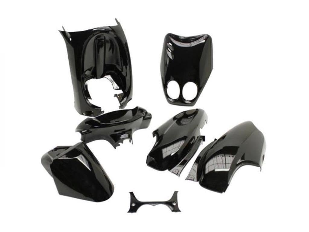 Verkleidungsset 7-teilig Schwarz glänzend passend für Yamaha Neos & MBK Ovetto 50 100 (bis 07/2007) Verkleidungsset 7-teilig Schwarz glänzend passend für Yamaha Neos & MBK Ovetto 50 100 (bis 07/2007) von Streetparts24