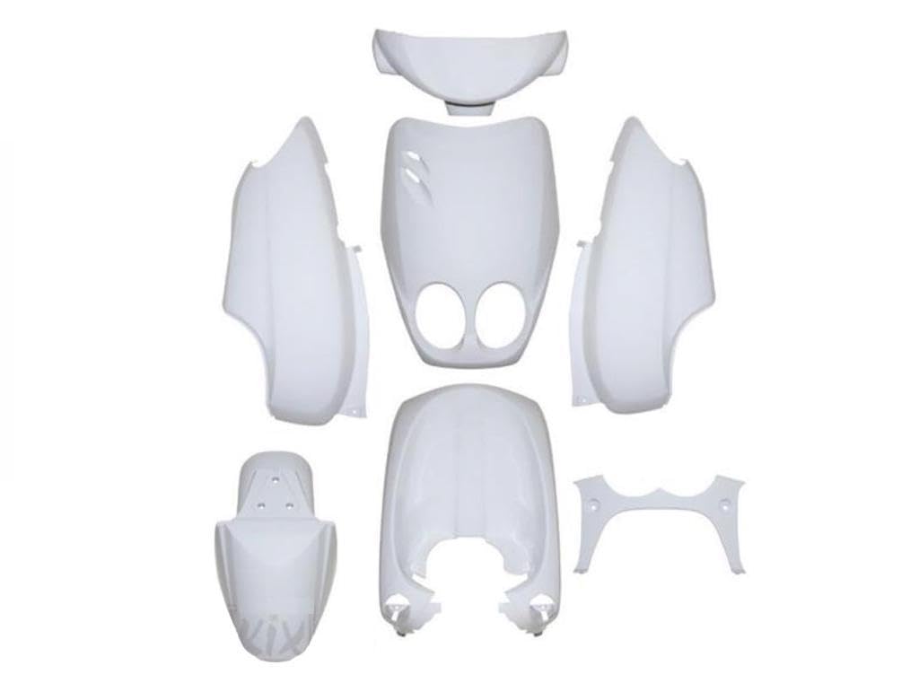 Verkleidungsset 7-teilig Weiß passend für Yamaha Neos/MBK Ovetto 50 100 (bis 07/2007) | Front, Seitenverkleidungen, Kotflügel und mehr Verkleidungsset 7-teilig Weiß passend für Yamaha Neos/MBK Ovetto 50 100 (bis 07/2007) | Front, Seitenverkleidungen, Kotflügel und mehr von Streetparts24