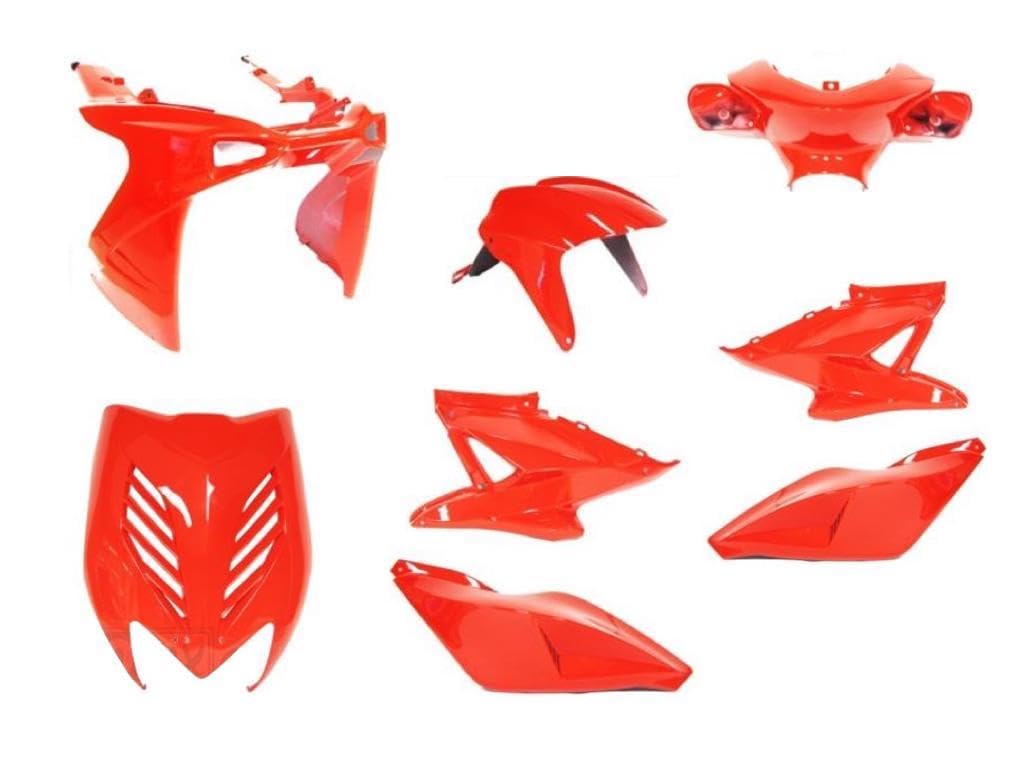 8-teiliges Verkleidungsset Rot passend für Yamaha Aerox MBK Nitro 50 | Komplettset passend für individuellen Look 8-teiliges Verkleidungsset Rot passend für Yamaha Aerox MBK Nitro 50 | Komplettset passend für individuellen Look von Streetparts24