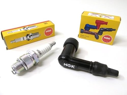 Zündkerzenstecker LB05F & Zündkerze B8HS Set – Kompatibel mit Zündapp, Hercules, Sachs, Kreidler, Puch Mofa & Mopeds von Streetparts24