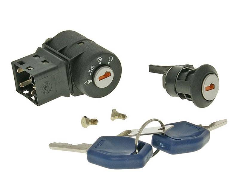 Zündschloss Schlosssatz passend für Peugeot Buxy 94-97, Fox 94-98, Speedake 95-97, Zenith L LN LS N 94-98 – Neuer Zündschloss Schlosssatz in Top-Qualität von Streetparts24