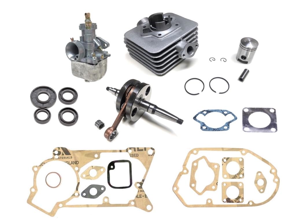 50ccm Zylinder (38mm) + Kolben + Kurbelwelle + Dichtungen + 16mm Vergaser Set passend für Simson S51, S51 Enduro, S53, SR50, KR51/2 Schwalbe – Motorüberholung in Spitzenqualität 50ccm Zylinder (38mm) + Kolben + Kurbelwelle + Dichtungen + 16mm Vergaser Set passend für Simson S51, S51 Enduro, S53, SR50, KR51/2 Schwalbe – Motorüberholung in Spitzenqualität von Streetparts24