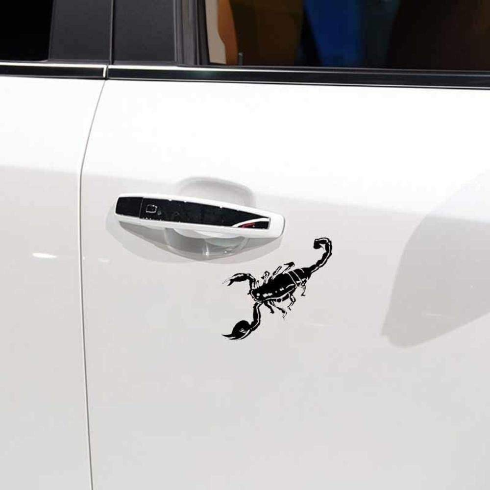 Aggressive Scorpio Zodiac Symbol Fun Window Bumper Vinyl Sticker 17.6CM x 11.7CM - Black von Handmade By Stukk