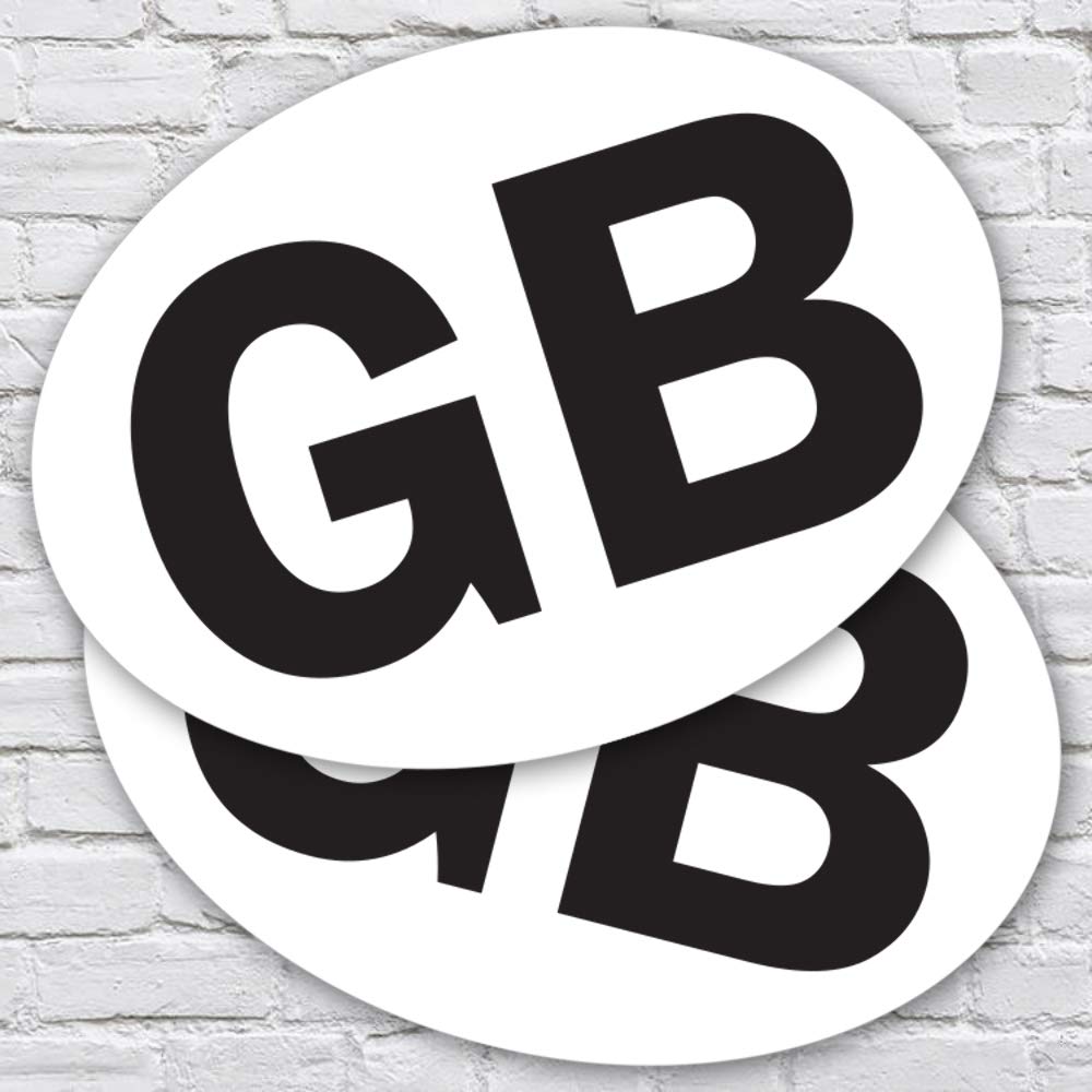 Stukk Stickers 2 x GB Auto-Aufkleber oval Euro Auto Van LKW Vinyl selbstklebend Großbritannien Aufkleber Frankreich Deutschland Europa Stukk Stickers 2 x GB Auto-Aufkleber oval Euro Auto Van LKW Vinyl selbstklebend Großbritannien Aufkleber Frankreich Deutschland Europa von Handmade By Stukk