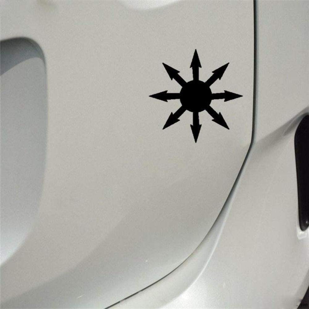 Stukk Stickers Chaos Shocker Symbol Design Fun Window Bumper Vinyl Decal Sticker 13.9CMx13.9CM - Black von Handmade By Stukk