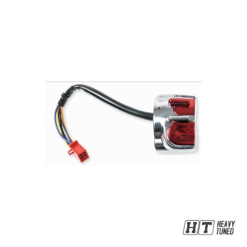 Handlebar Switch Unit, Aerox/Nitro – Chrome/Red Look – Front RH von StylePro