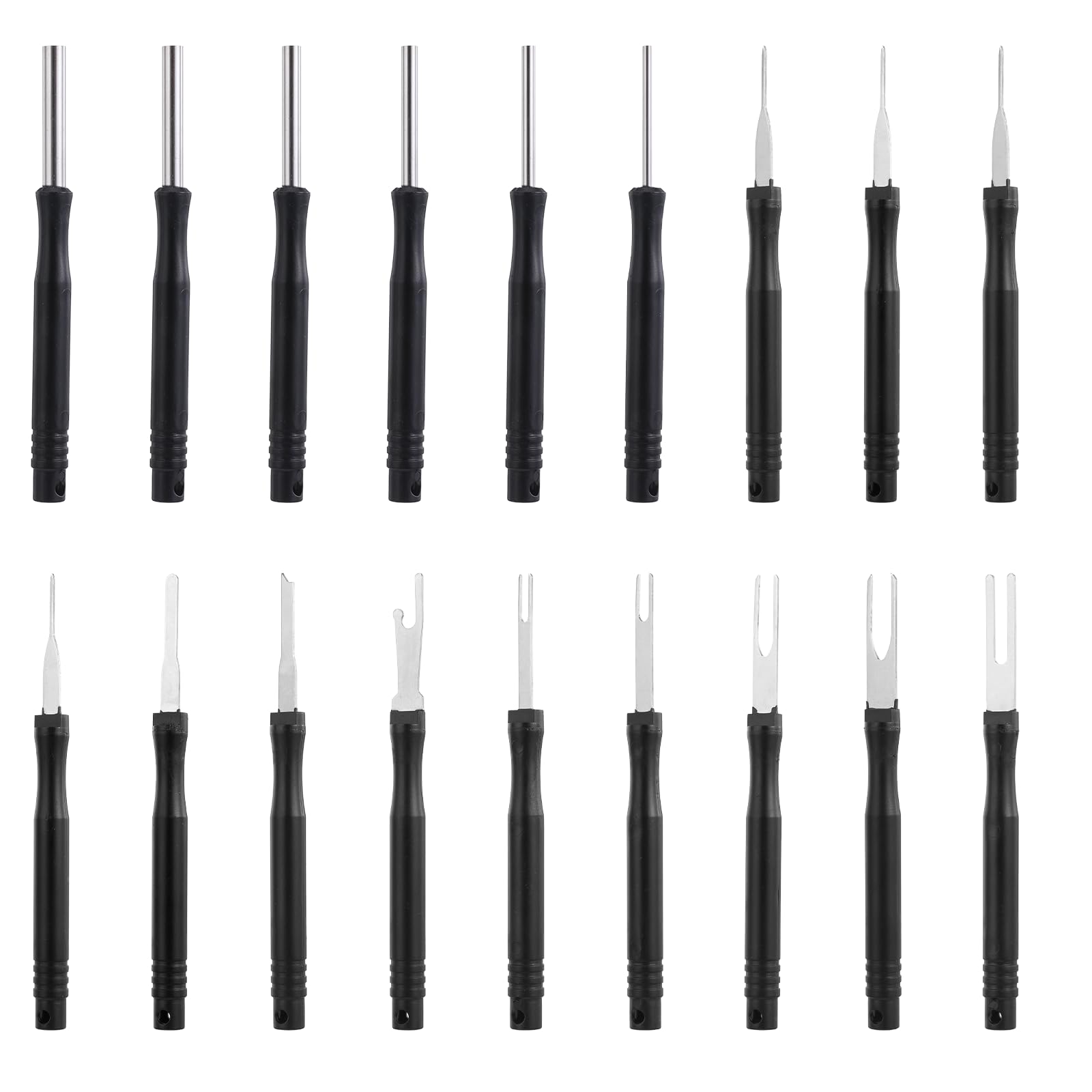 18 Stück Terminal Entfernung Auspinwerkzeug Auspinnwerkzeug KFZ Set KFZ Entriegelungswerkzeug Auto Kabel Stecker Pin Werkzeug Ausbau Werkzeug Pin Removal Tool Kit für Meisten Anschlussklemmen 18 Stück Terminal Entfernung Auspinwerkzeug Auspinnwerkzeug KFZ Set KFZ Entriegelungswerkzeug Auto Kabel Stecker Pin Werkzeug Ausbau Werkzeug Pin Removal Tool Kit für Meisten Anschlussklemmen von Styquenzer