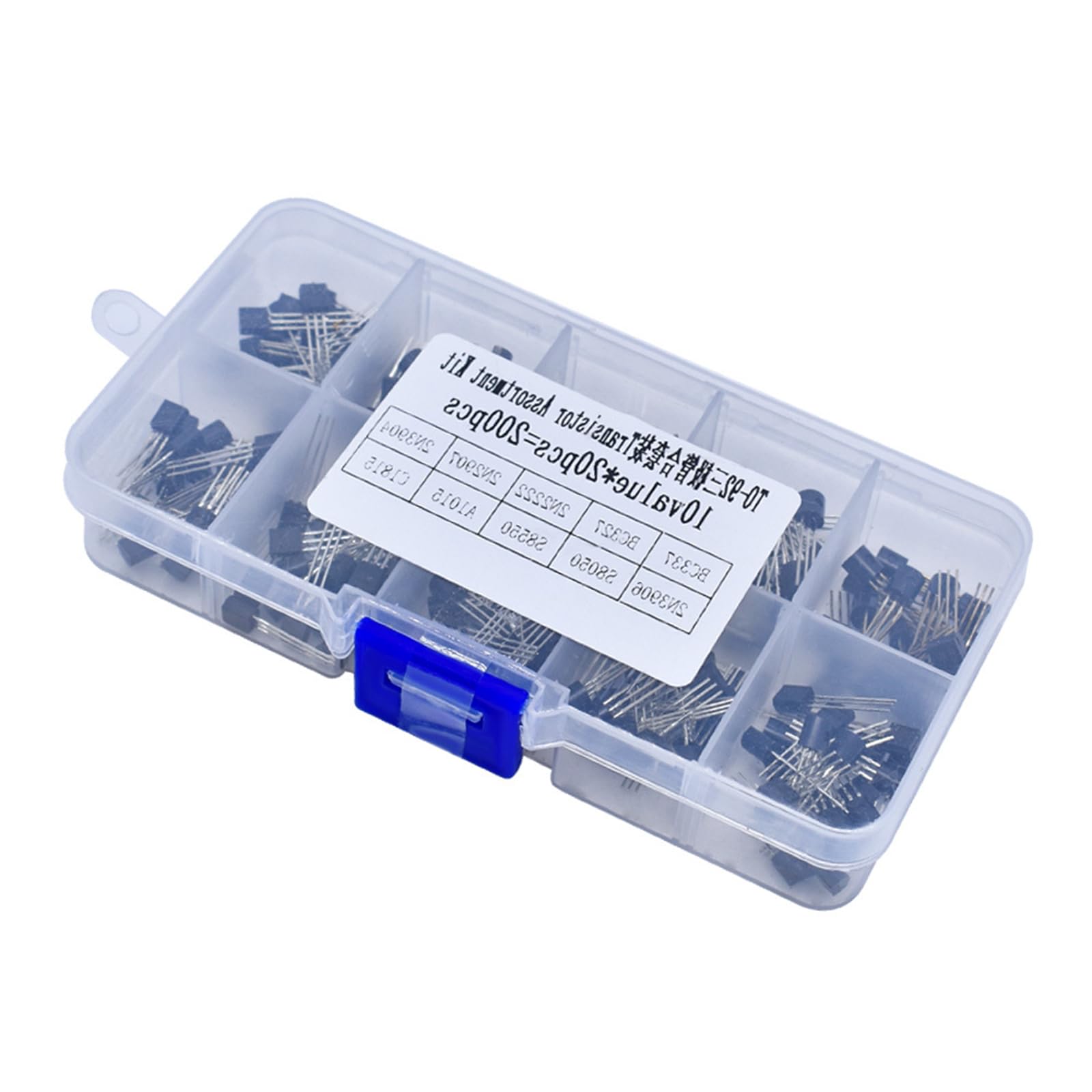 200pcs Electric Component 3Pin Transistor 10 Value Transistor Sortiment Für Elektronische Schaltungs Und Elektronikprojekte 200pcs Electric Component 3Pin Transistor 10 Value Transistor Sortiment Für Elektronische Schaltungs Und Elektronikprojekte von SueaLe