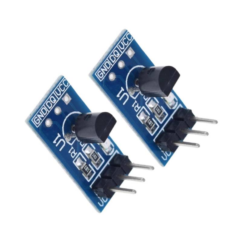 2pcs 18b20 Temperaturmessung Wassersensoren Modulplatte Für Messungen Projekt Mit Hoher Genauigkeitsausgabe LED von SueaLe