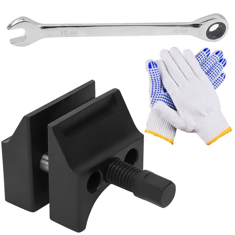 Suevut Federbein Spreizer mit Handschuhen und Schraubenschlüssel, Suspension Split Hub Spreizer Werkzeug für Fahrzeugwartung, Achsschenkel Spreizer für Kfz, Einfach zu Bedienen und Robust von Suevut