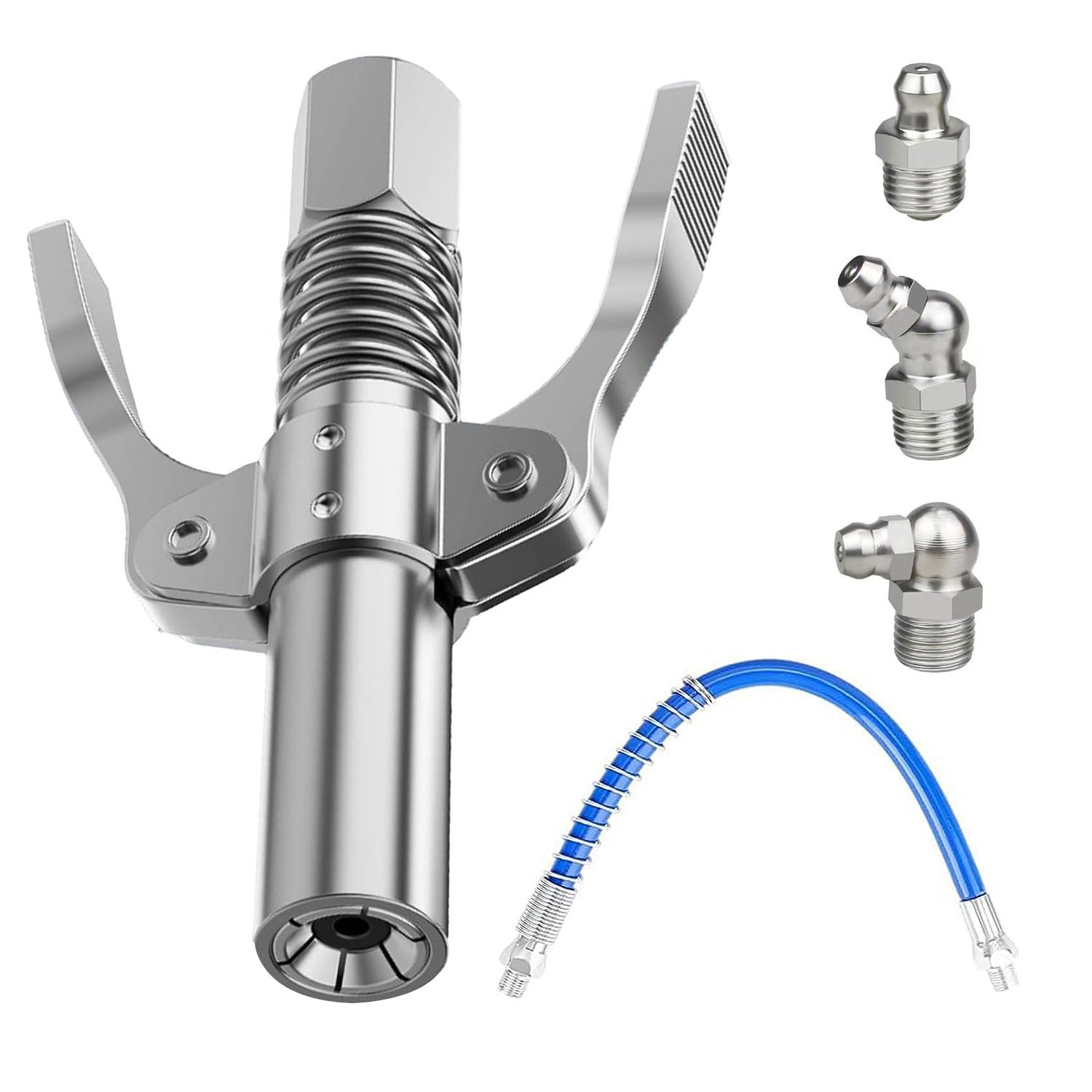 Suitedget 5 Stück Fettpresse Mundstück Fettpresse für Schmiernippel Fettpresse Schmiernippel Fettpresse Schlauch Doppelgriff Coupler für Fettpresse mit 30CM Schlauch und 3 M6 M8 M10 Schmiernippel Suitedget 5 Stück Fettpresse Mundstück Fettpresse für Schmiernippel Fettpresse Schmiernippel Fettpresse Schlauch Doppelgriff Coupler für Fettpresse mit 30CM Schlauch und 3 M6 M8 M10 Schmiernippel von Suitedget