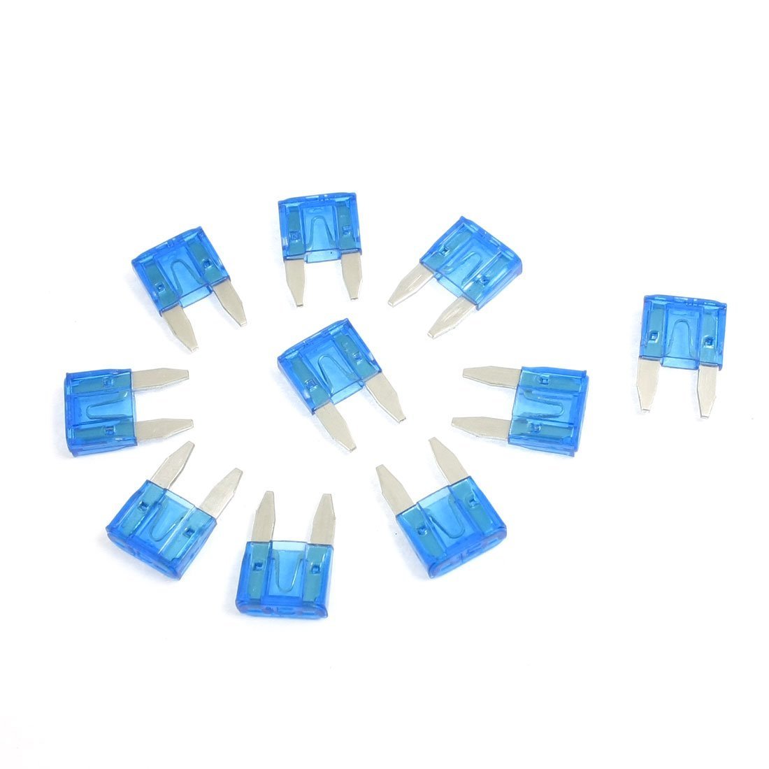 Sujurio 10 Stueck ATC Mini Blade Sicherungen KFZ Sicherung Flachsicherung 15A, Blau Sujurio 10 Stueck ATC Mini Blade Sicherungen KFZ Sicherung Flachsicherung 15A, Blau von Sujurio