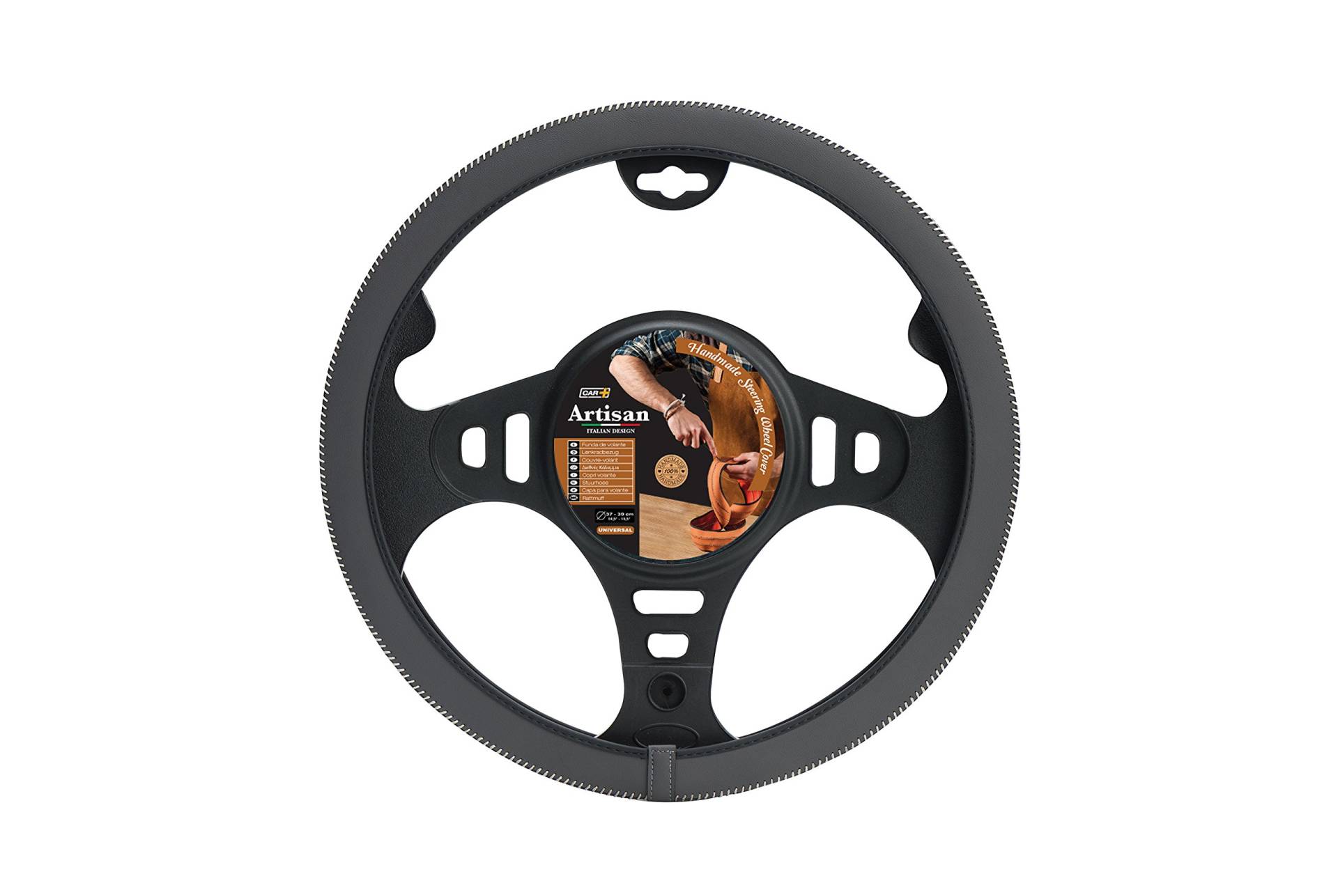 Sumex / Suministros Exteriores SA Italienische handgemachte Premium-dunkelgrau Leder Auto Lenkradabdeckung Handschuh Sumex / Suministros Exteriores SA Italienische handgemachte Premium-dunkelgrau Leder Auto Lenkradabdeckung Handschuh von Sumex